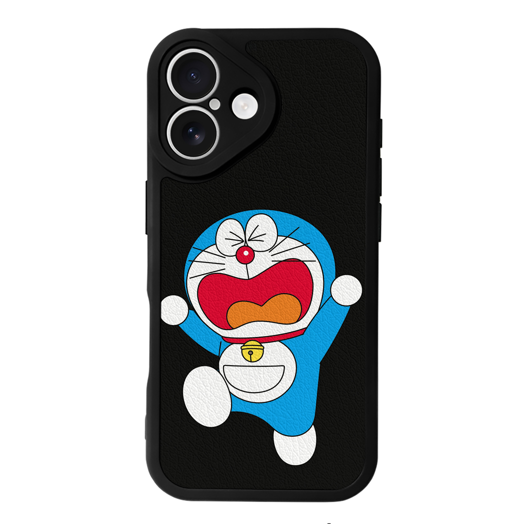 （画像用） ドラえもん Doraemon 【iPhone 16シリーズ対応】シリコンスマホケース（レザー調） 材質：シリコン